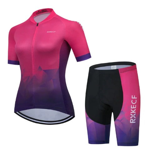 BORA Dame-Veloset | Atmigsaktivs Trikot & Velohose