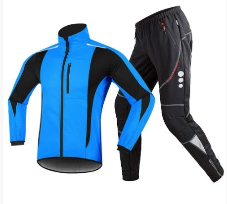 Winddichtes Winter-Set | Velo-Jacke & warme Hose