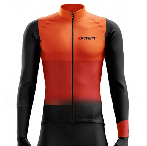 XTRIAT Winter-Velotrikot für Herren | Fleece, Warm & Chältebeständig