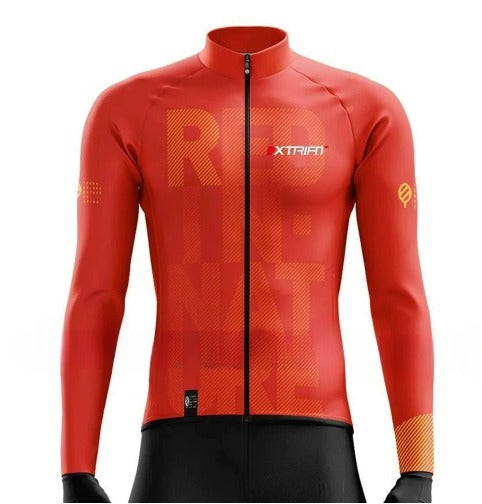 XTRIAT Winter-Velotrikot für Herren | Fleece, Warm & Chältebeständig