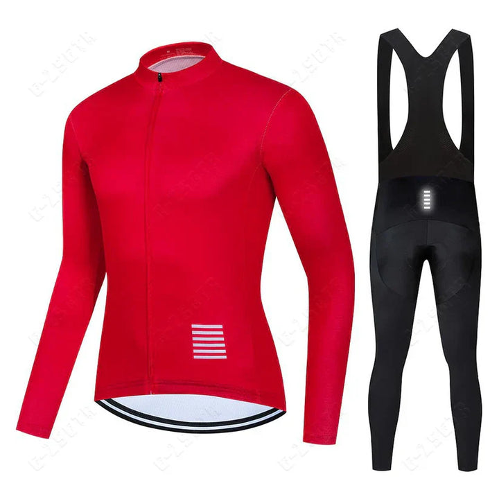 Langarm Radsport Set – Fleece-gefütterti Version