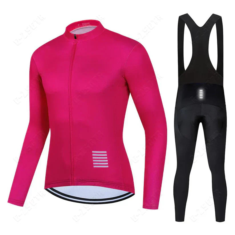 Langarm Radsport Set – Fleece-gefütterti Version