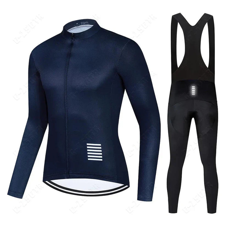 Langarm Radsport Set – Fleece-gefütterti Version