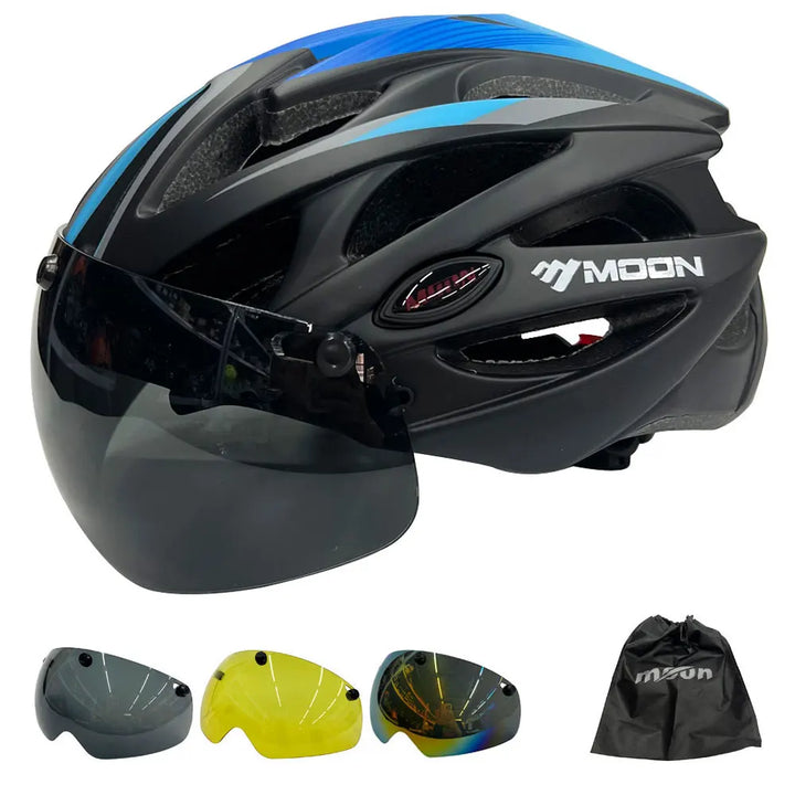 Moon | PRO Velo-Helm mit integrierter Visier