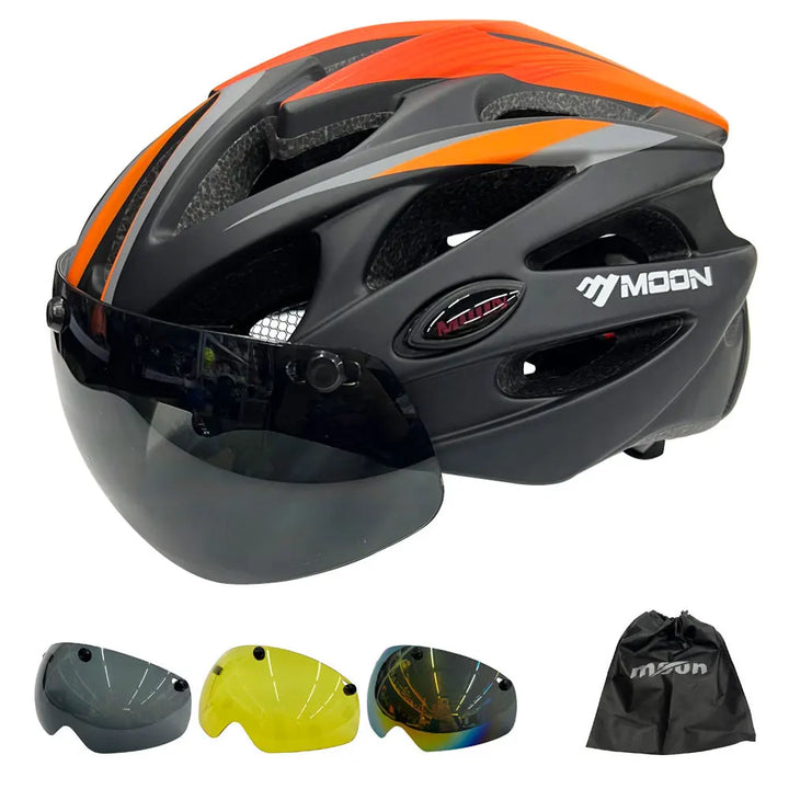 Moon | PRO Velo-Helm mit integrierter Visier